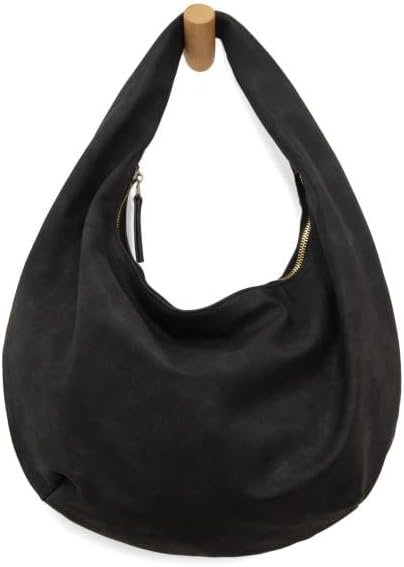 Bianca Soft Crescent Bag In Black