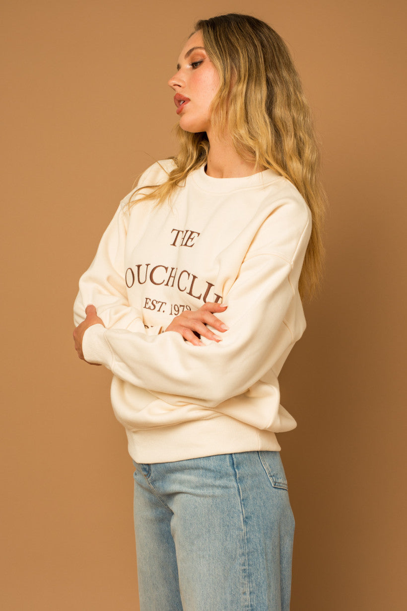 The Couch Club Sweatshirt In Cream