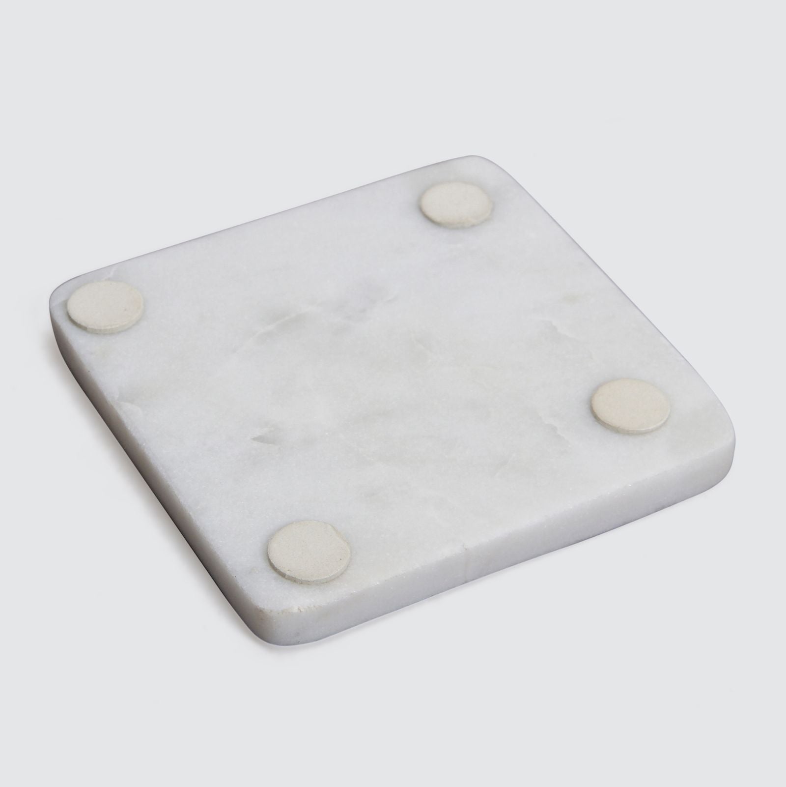 Wooden Inlay Marble Coasters