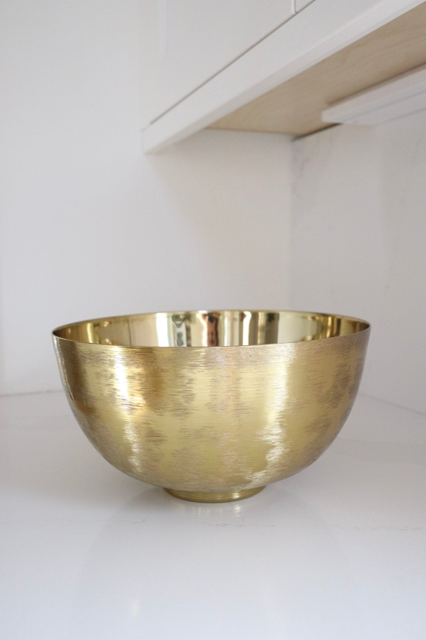 Gold Round Etched Bowl