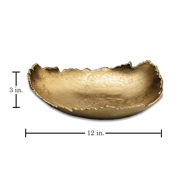 Gold texture 3 Point Bowl